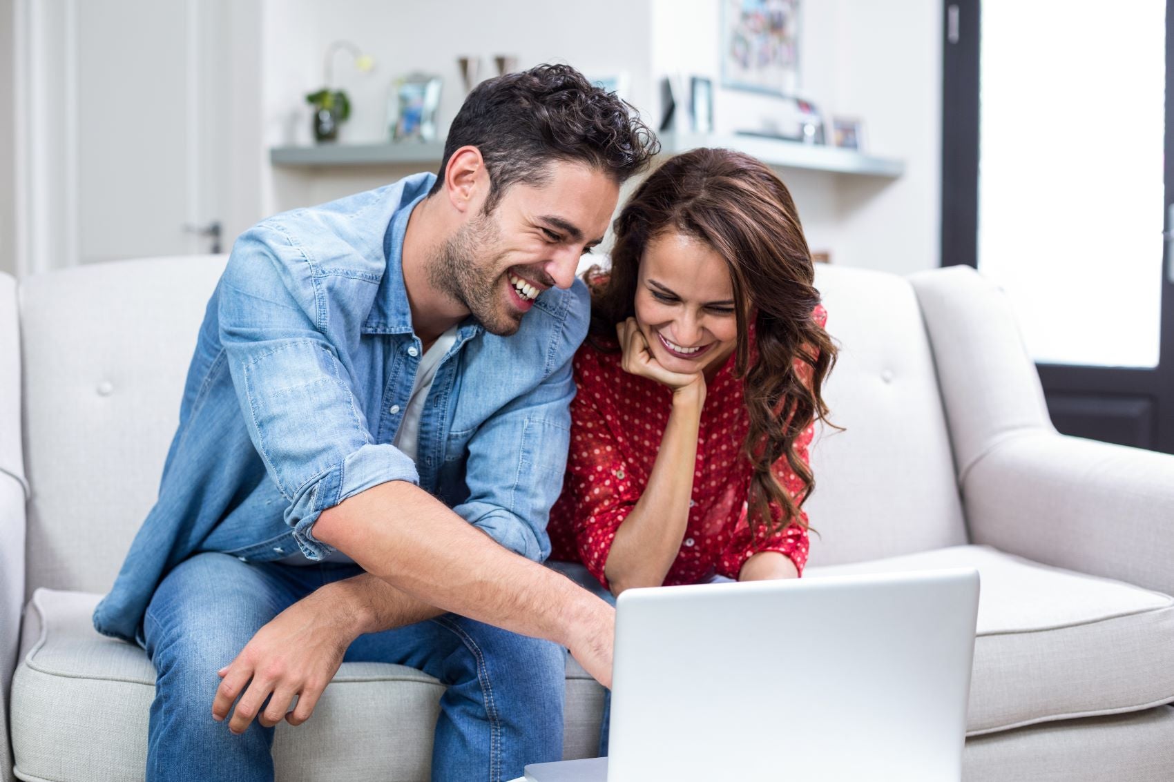Couple Exploring Online Finance Tools